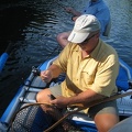 Watauga Float Trip  8  - Randy Handling Fish